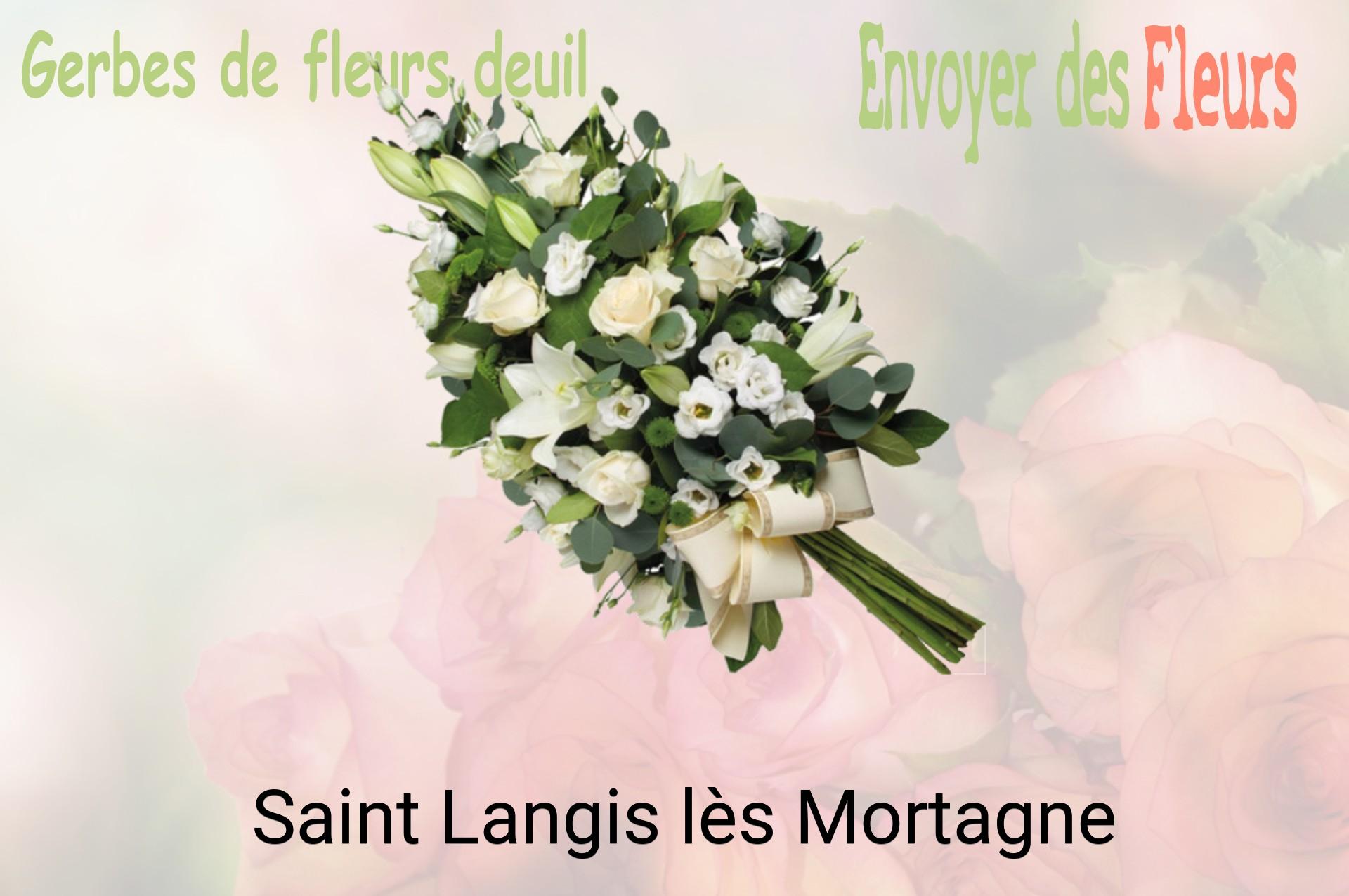 Gerbe de fleurs de deuil livrée à Saint-Langis-lès-Mortagne